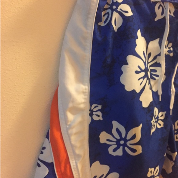 no boundaries men blue/white swim thrunks sz L - Picture 10 of 14